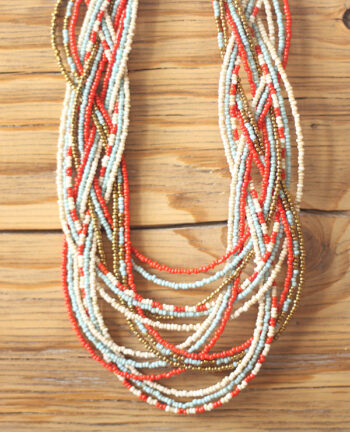 Tienda Elena - collier Maya 1 - entrelacé - perles de rocaille - bijou ethnique - indian spirit