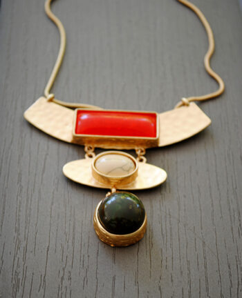 Collier pierre rouge - Tienda Elena - Mode et inspiration mexicaine - Nouveau à la une