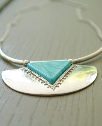 Collier pierre turquoise - Tienda Elena - Mode et inspiration mexicaine - Nouveau