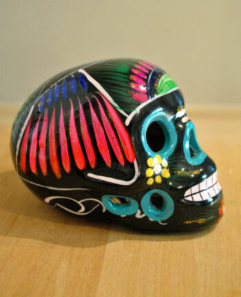 Tienda Elena – Calavera noire – Décoration et artisanat mexicain – Fait main – hecho en Mexico – 2 Tienda Elena - Calavera noire - Décoration et artisanat mexicain - Fait main - hecho en Mexico - 2