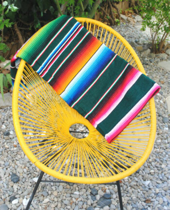 Tienda Elena – Sarape émeraude – Décoration et artisanat mexicain – Fait main – Hecho en Mexico – 2 Tienda Elena - Sarape émeraude - Décoration et artisanat mexicain - Fait main - Hecho en Mexico - 2