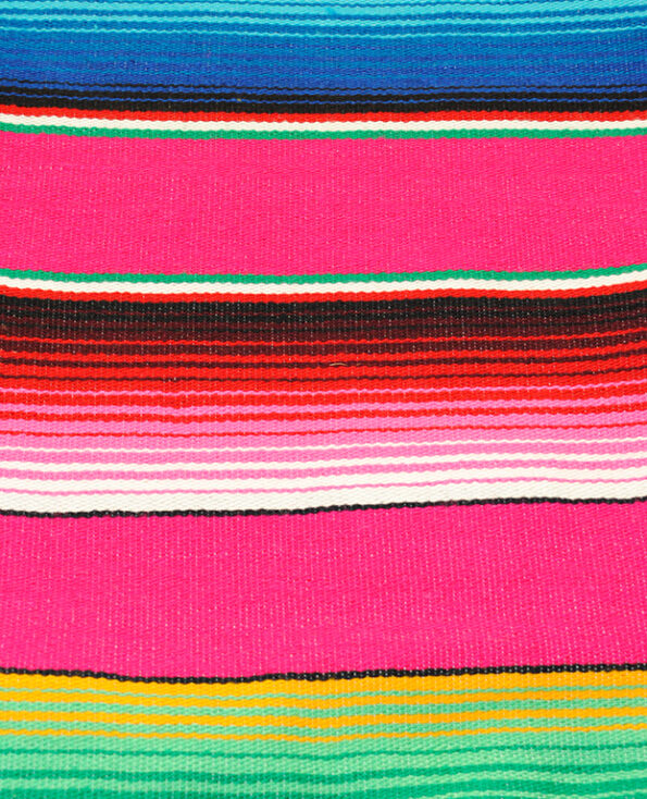 Tienda Elena - Sarape fushia - couleur principale fushia - Décoration et artisanat mexicain - Fait main - Hecho en Mexico