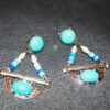 Tienda Elena - boucles sioux - 2 - bijou ethnique - navajo - amerindien - turquoise - hippie chic