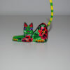 Tienda Elena - Mini figurine bois Chat - Mini Alebrijes chat - Fait main - hecho en mexico - colorés - Mexique - 2