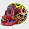 Tienda Elena - Déco du Mexique - Crâne mexicain en céramique fushia - Calavera fushia - Décoration et artisanat mexicain - Fait main - hecho en Mexico - 1