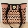 Sac à main mexicain rose et doré - Tienda Elena - Déco et artisanat mexicain - Accessoires - 1